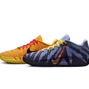 Nike Ja Morant Yellow Purple Multicolor Basketball Sneakers Youth SZ 4 EUC